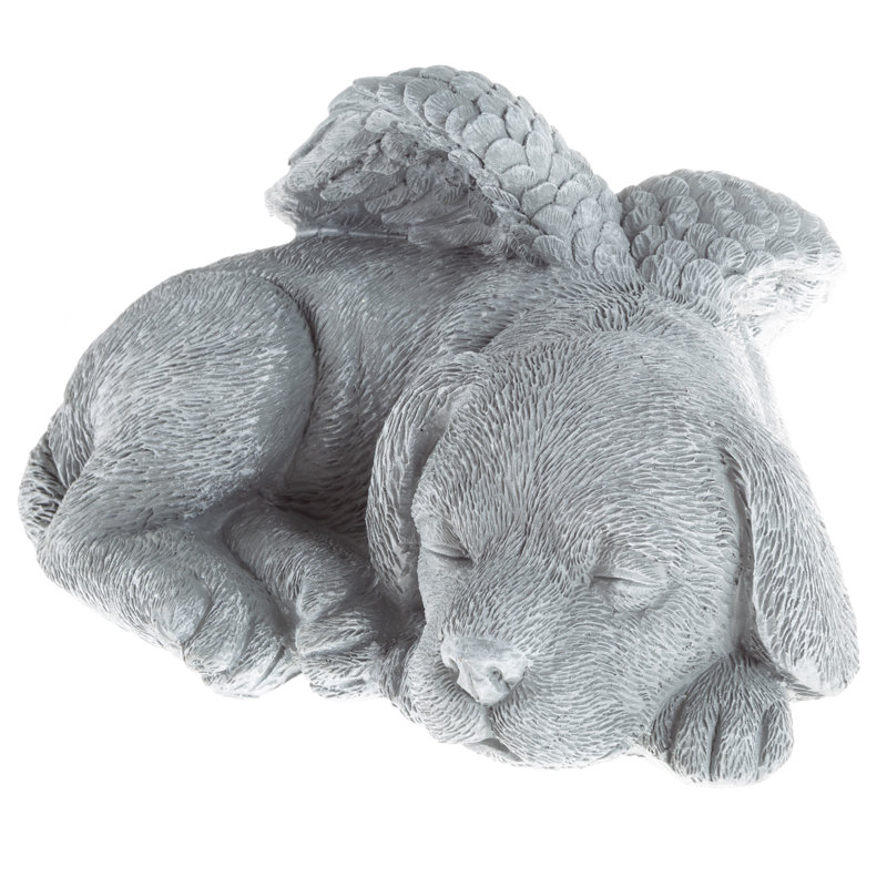 Alcott Hill® Huxley Sleeping Angel Dog Statue & Reviews Wayfair